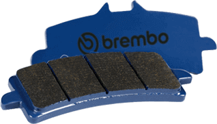 תמונה של רפידות בצבע כחול של היצרן ברמבו pad